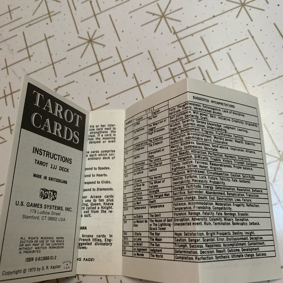 Vintage 1979’s Tarot Fortune Telling Game - Picture 13 of 13